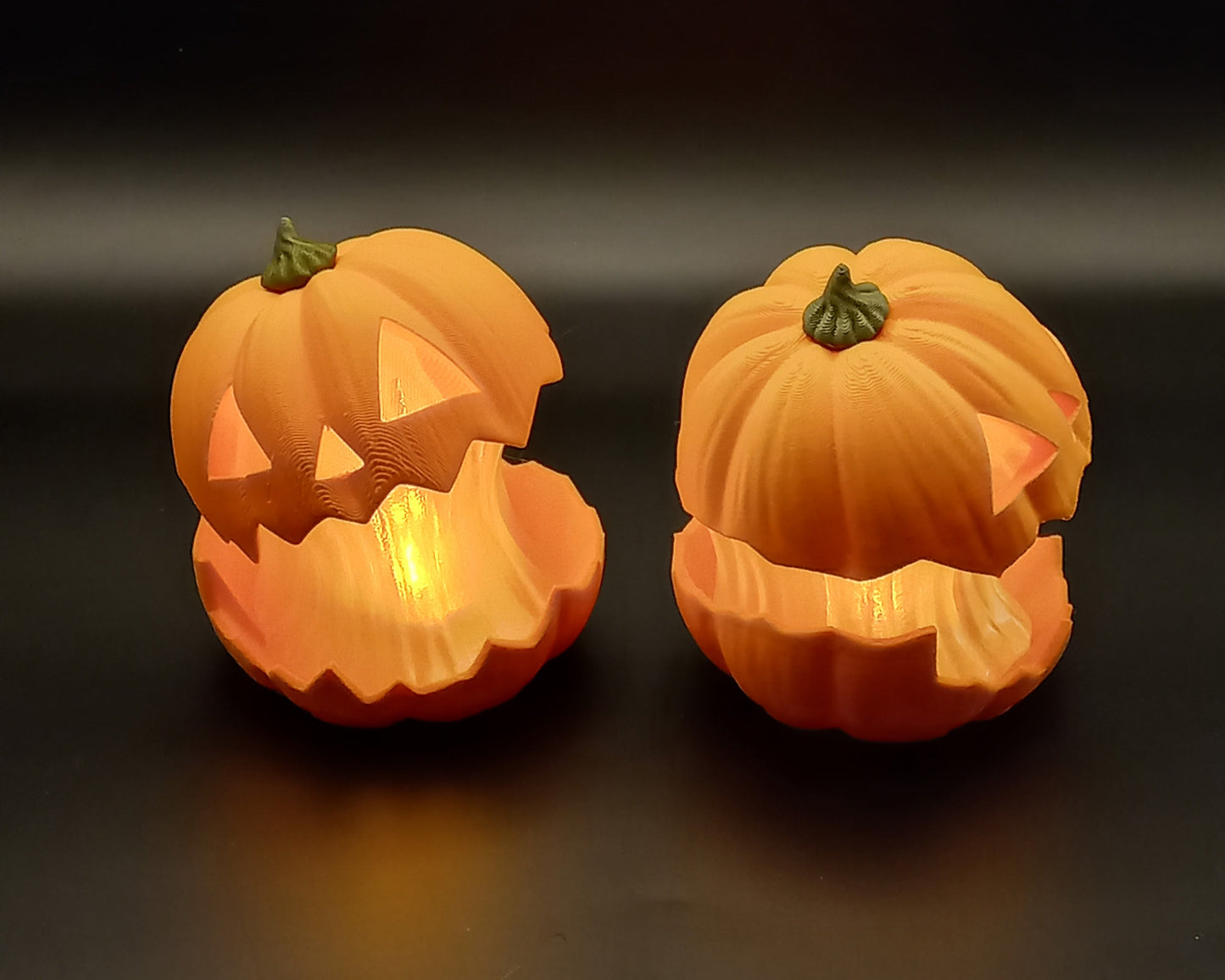 Scary pumpkin lights