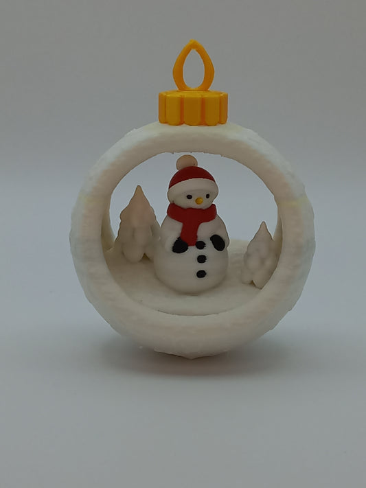 Winterland kerstbal "sneeuwman"