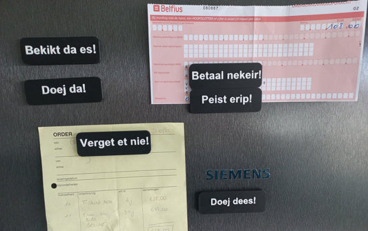 Magneet set met tekst