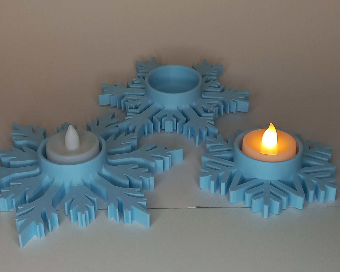 Sneeuwvlok Theelichtjes