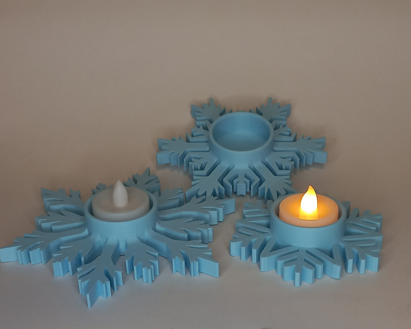 Sneeuwvlok Theelichtjes