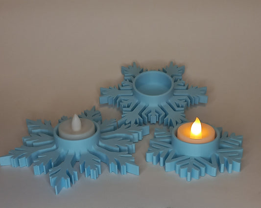 Sneeuwvlok Theelichtjes