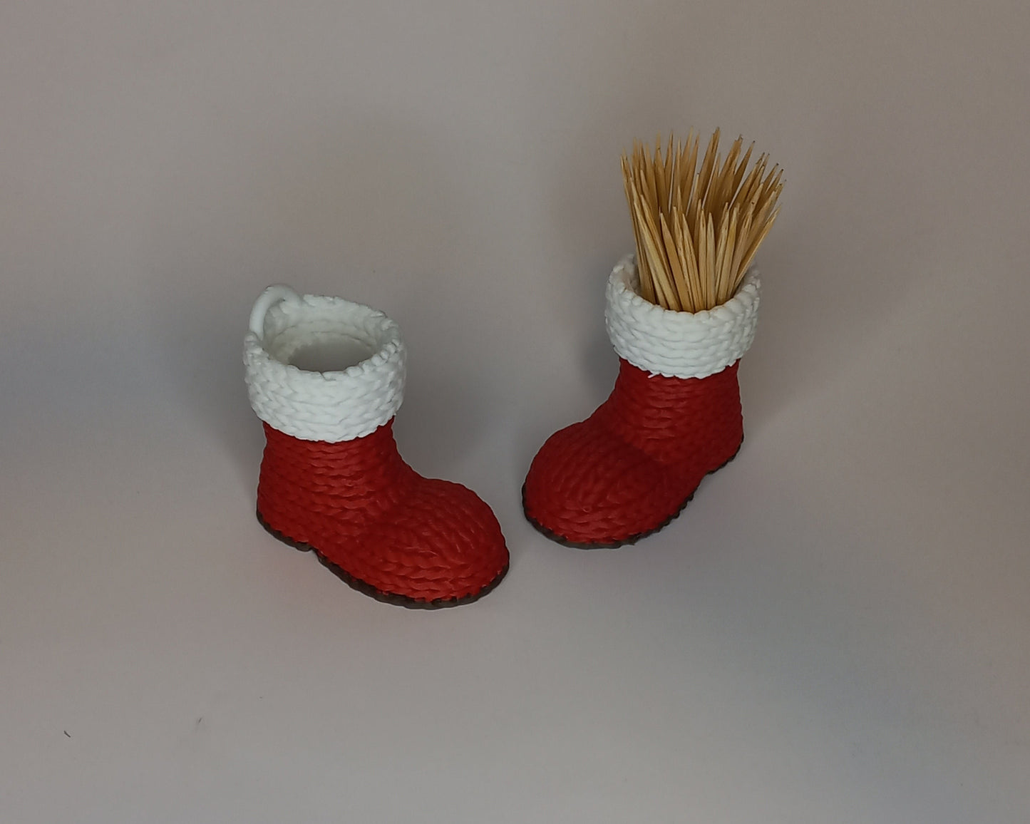Kerstboots tandenstokerhouders