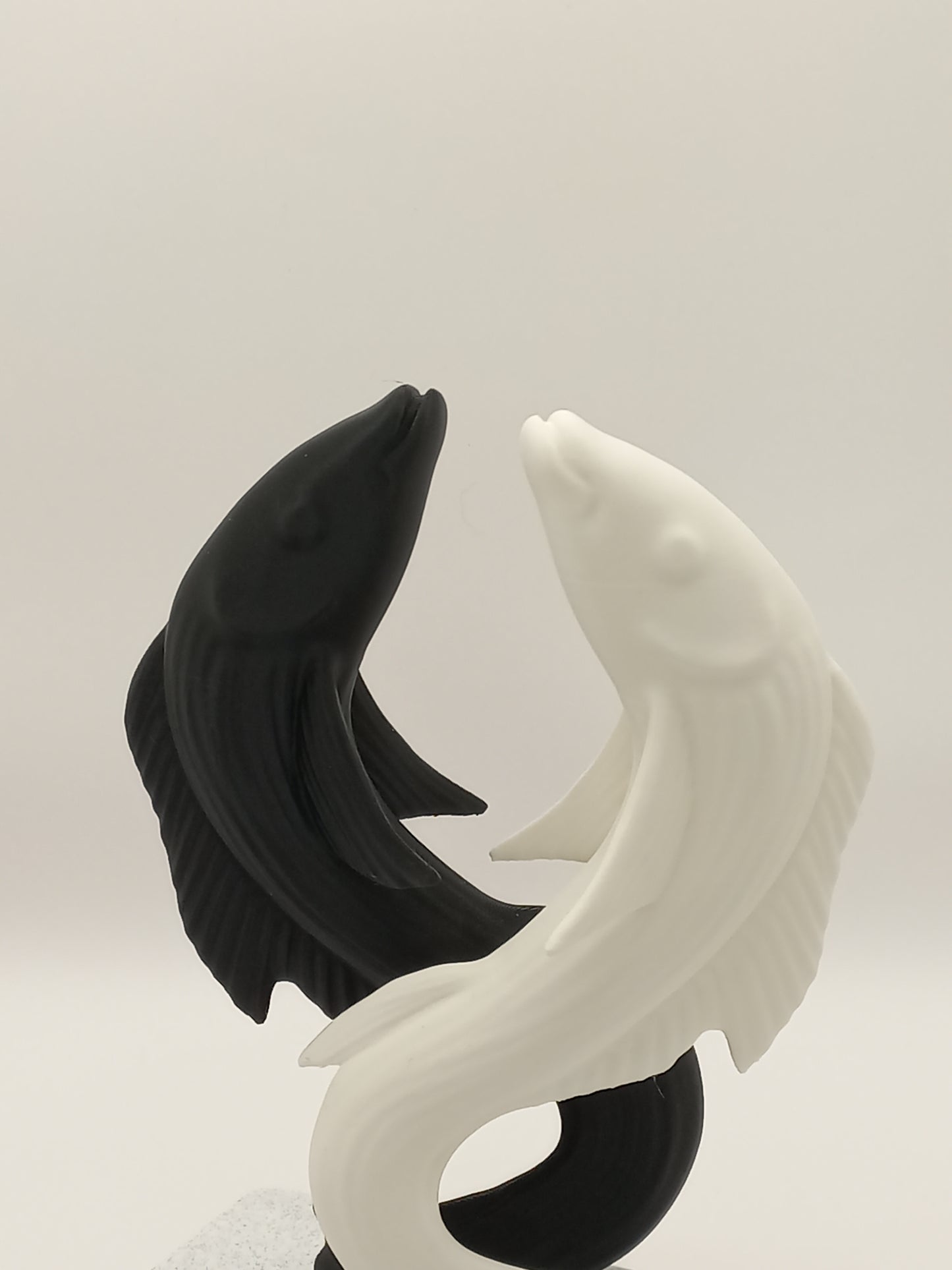 "Yin & Yang Koi" – Symbolisch Beeld in Zwart & Wit