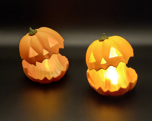 Scary pumpkin lights