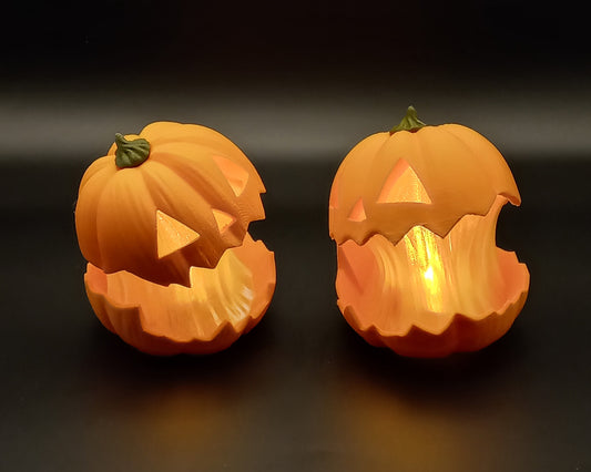 Scary pumpkin lights