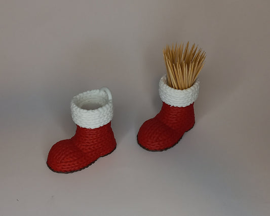 Kerstboots tandenstokerhouders