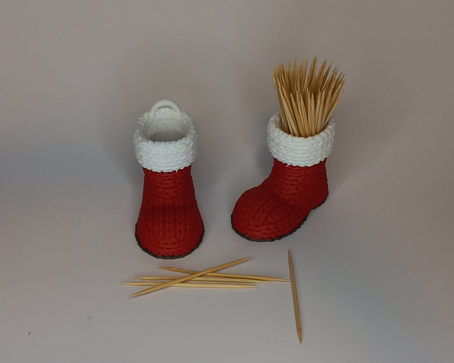 Kerstboots tandenstokerhouders